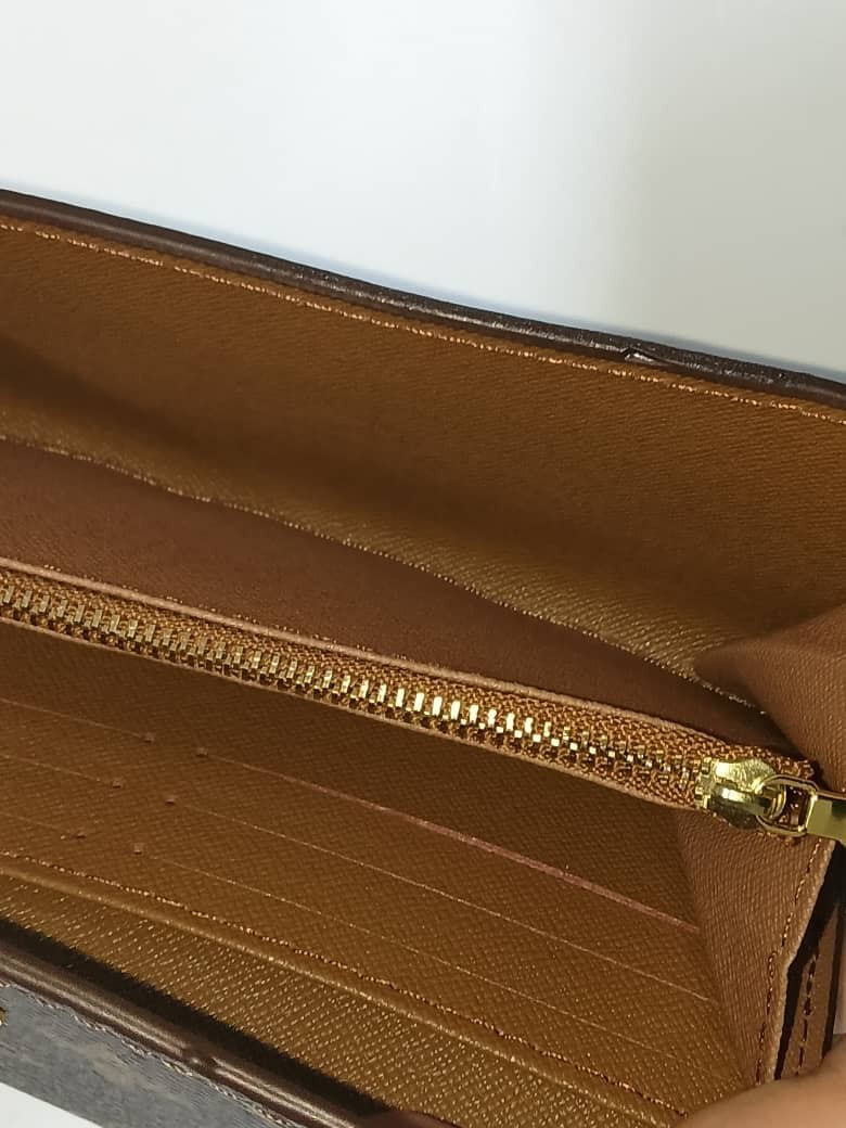 Louis Vuitton LV Long Wallet Portefeuille Sarah Brown Monogram