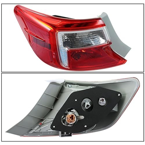 Tail Light Assembly Brake Lamp Left Driver Side Replacement for Camry 2012