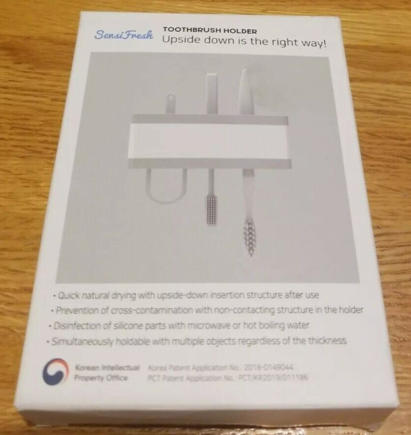 Sensi Fresh, Upside Down Toothbrush Holder Universal Drying For Multiple