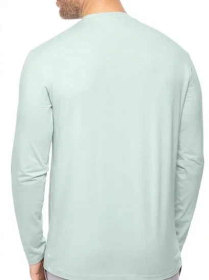 ALFANI Alfatech Solid Cloud Blue Active Shirt Stretch Lightweight Regular Fit L