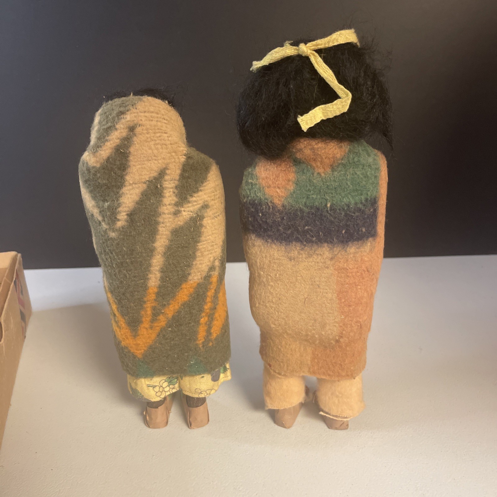Vintage Skookum Bully Good Native American Indian Dolls w/Boxes