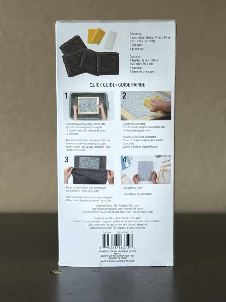 Recollections Papermaking Complete Bundle Mold Deckle Absorption Kit Templates