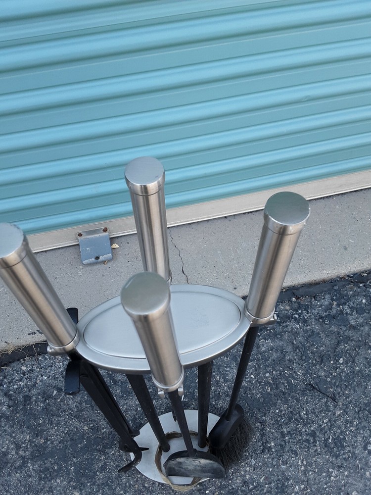 STAINLESS STEEL Fireplace Tools Set STAINLESS STEEL Fire tools FIRE TOOLS