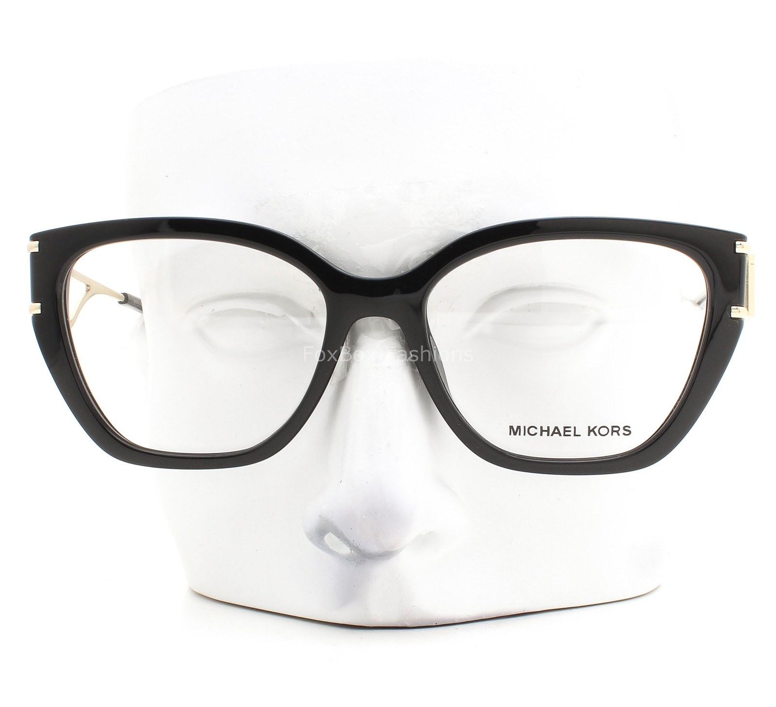 Michael Kors Bierzo Eyeglasses MK 4140U 3005 Glasses Black Pale Gold 54mm w/case