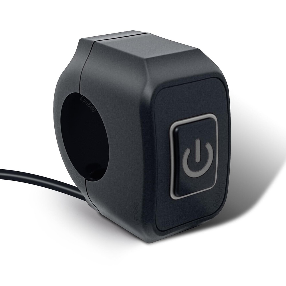 Motorcycle Handlebar Switch 7/8 Inch ATV Light Switch 12 V Waterproof Push