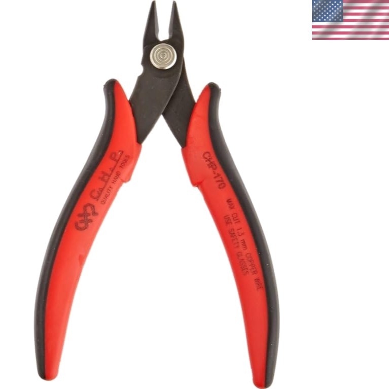 Precision Micro Wire Cutter Set - 3 Ergonomic Tools for Clean Electrical Cuts