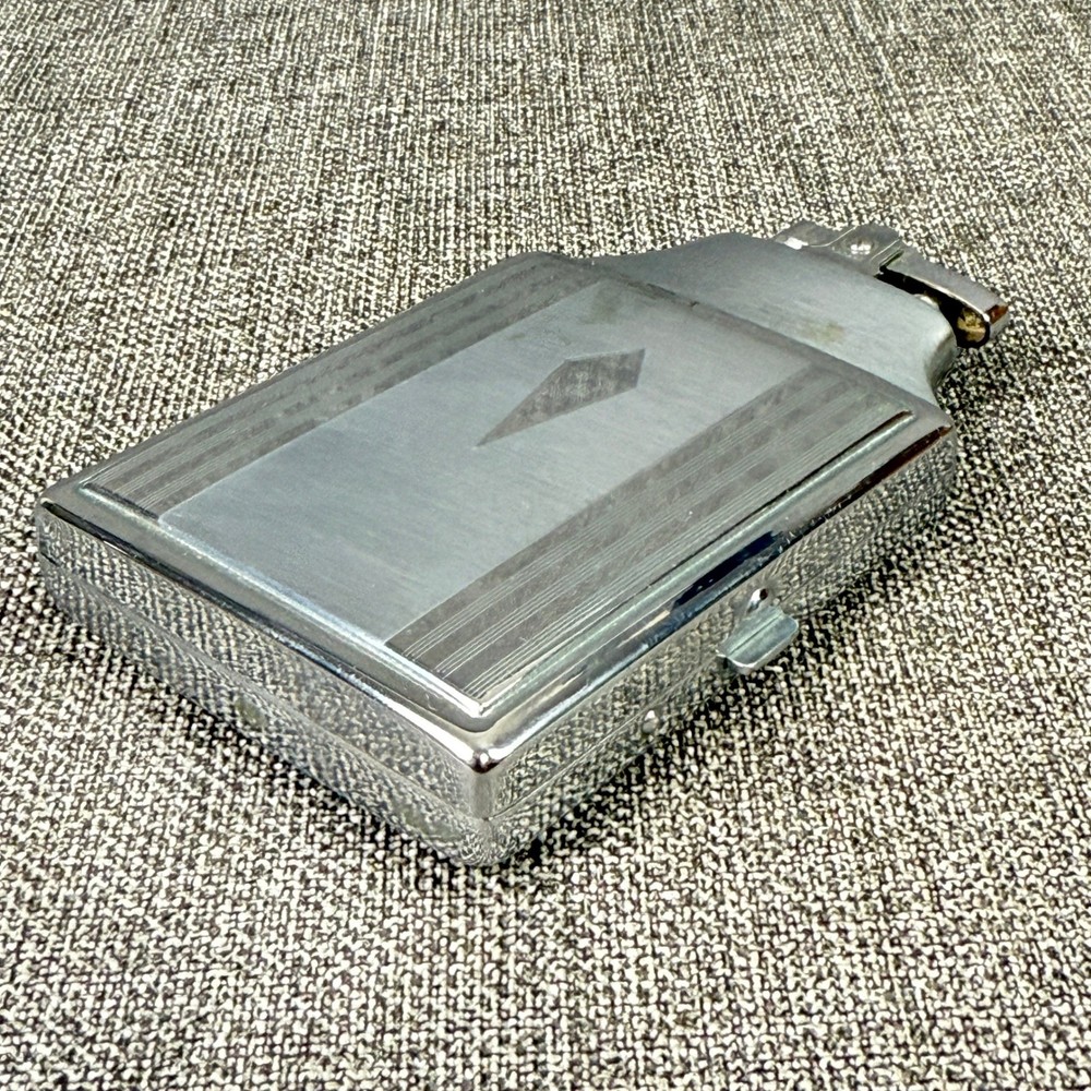 Vintage Ronson Mastercase Cigarette Case Lighter Combo with Pouch