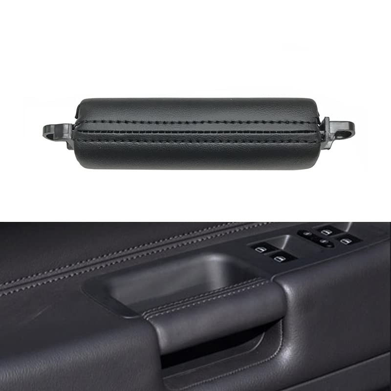 Interior Car Front Right Left Driver Door Leather Pull Handle Replacement Black