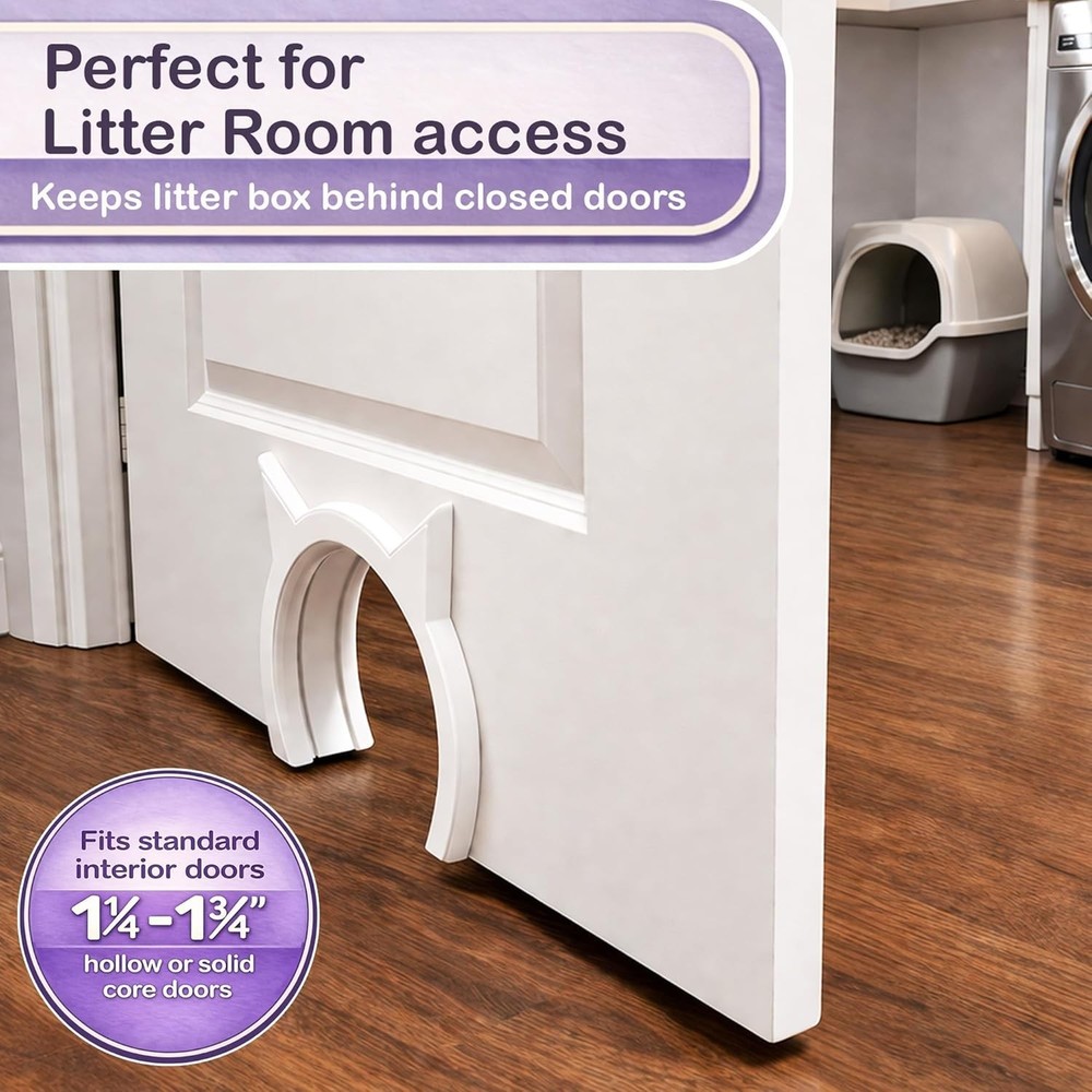 Cat Door for Interior Hidden Litter Box
