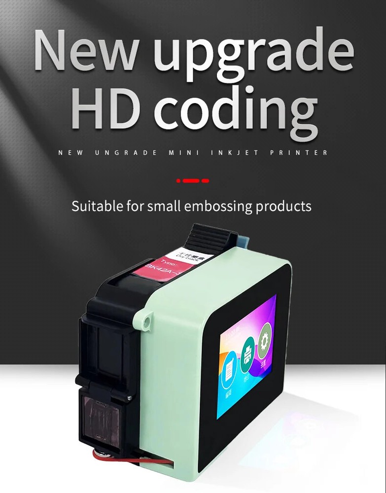 Handheld mini inkjet printer intelligent expiration date batch encoder