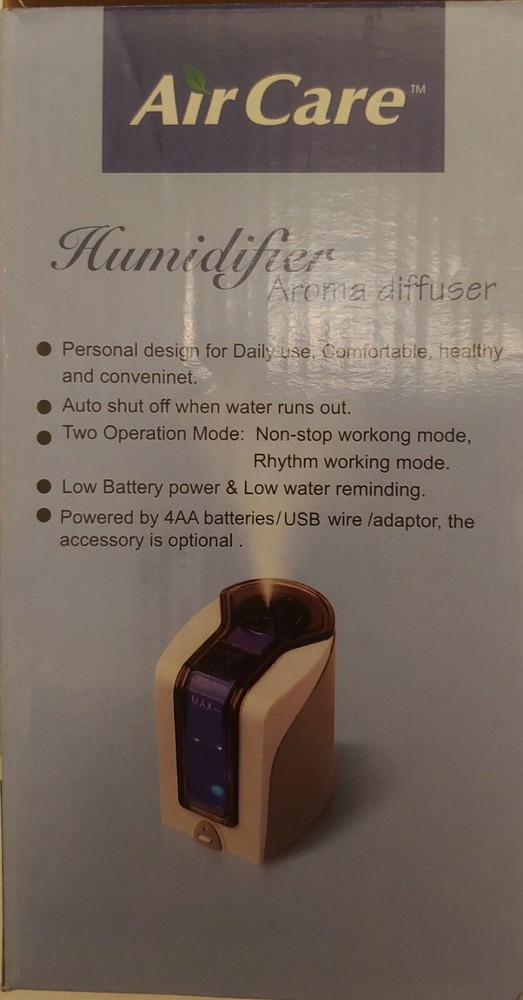 Portable USB Powered Humidifier. Aroma Diffuser. Aromatherapy LED