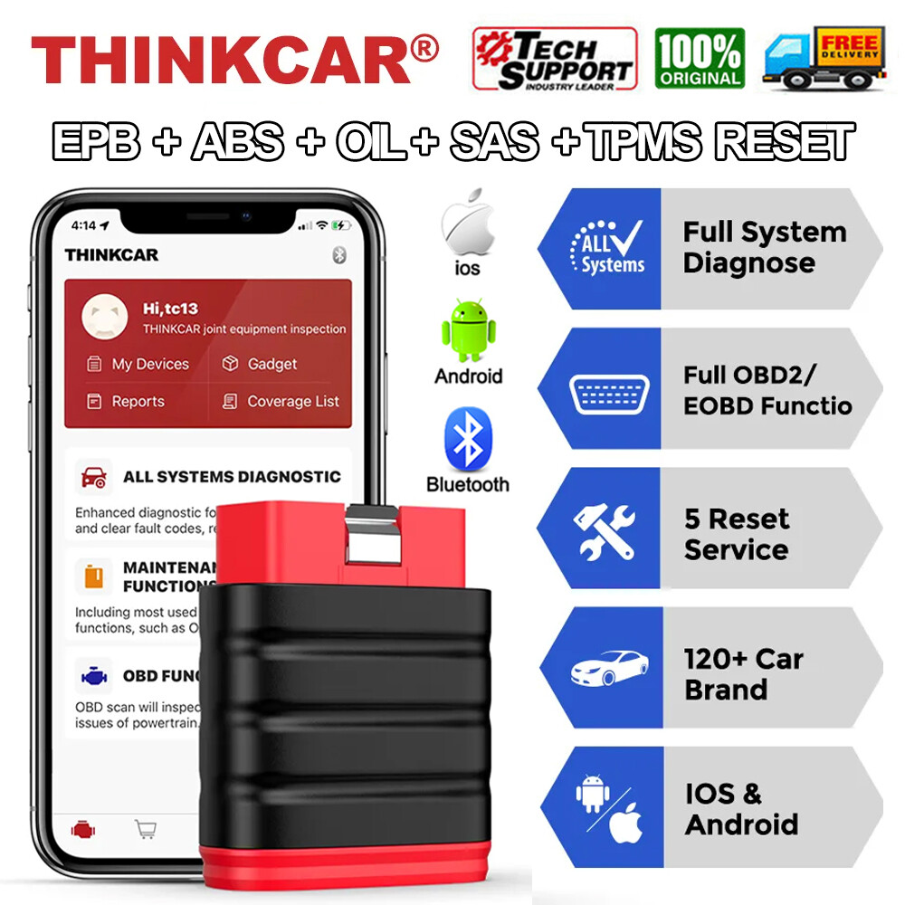 OBD2 Scanner Bluetooth Wireless OBDII Full Systems Diagnostic Tool ABS EPB OIL
