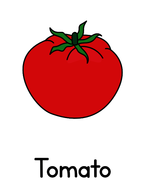18 Printable Vegetables Flash Cards Set A5 Size for School or Home Educational