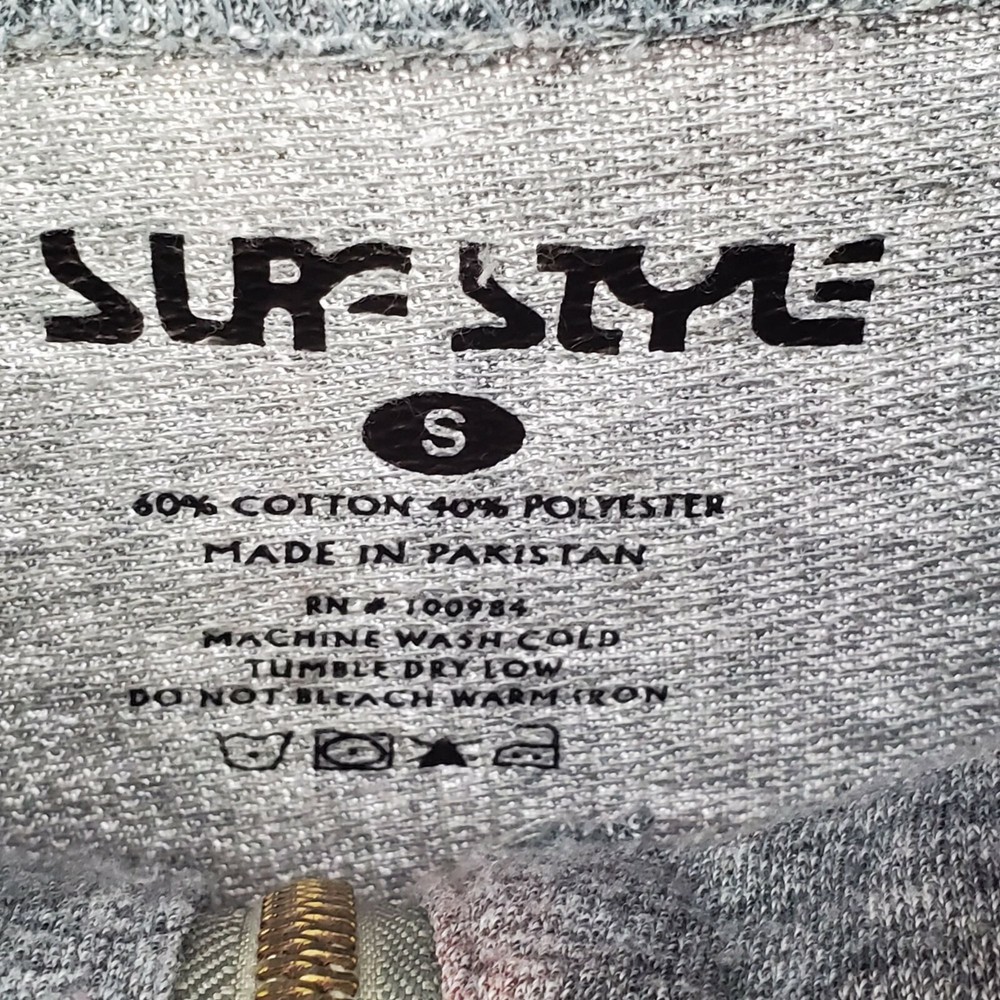Surf Style Miami Beach Quarter Zip Mock Neck Pullover Sz S