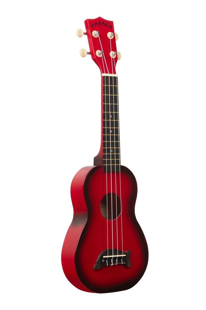 Makala Soprano Dolphin Series Ukulele, Red Burst