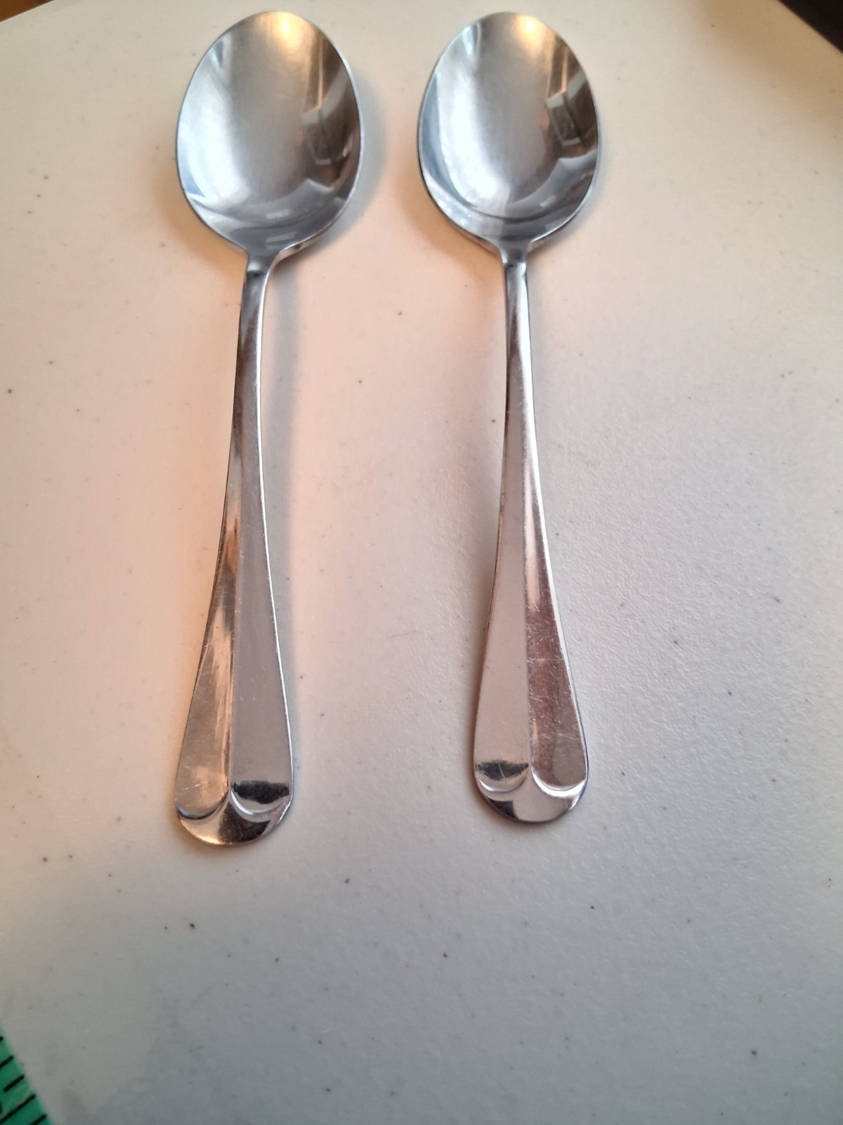 2-Michael LLoyd Stainless Flatware Oval Soup Spoons MLL12 Pattern