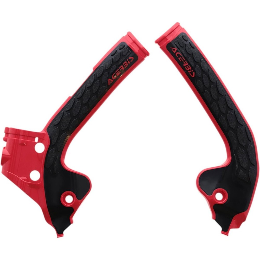 Acerbis Black/Red X-Grip Frame Guards - 2686041018