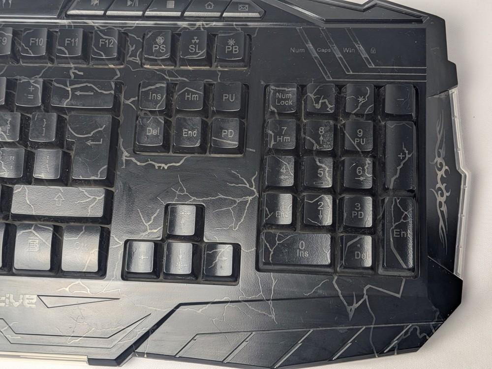 RGB Gaming Keyboard and Mouse Combo LED Backlit For Computer Gamers Tested Clean