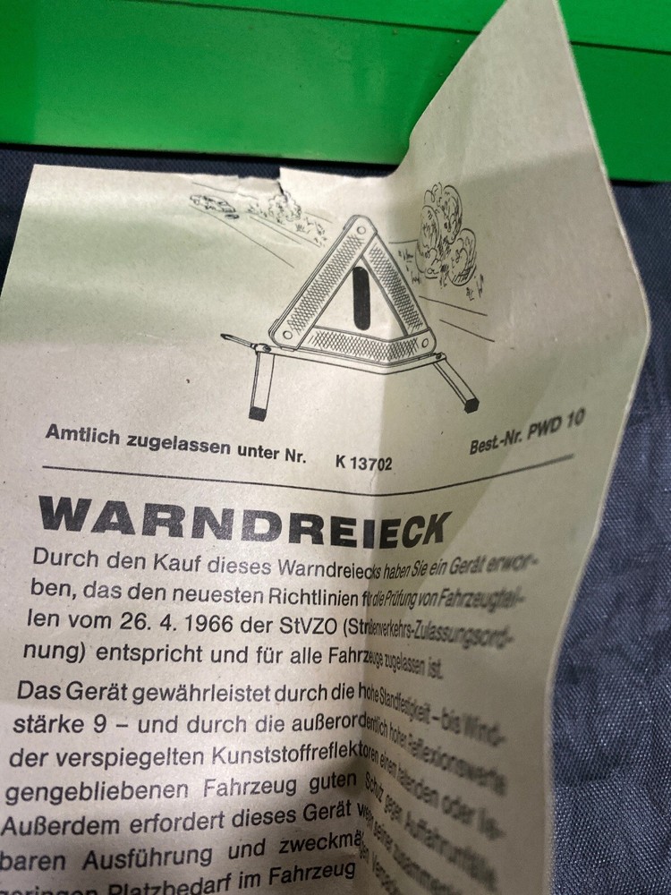 Warndreieck Euro Gebra Warning Triangle