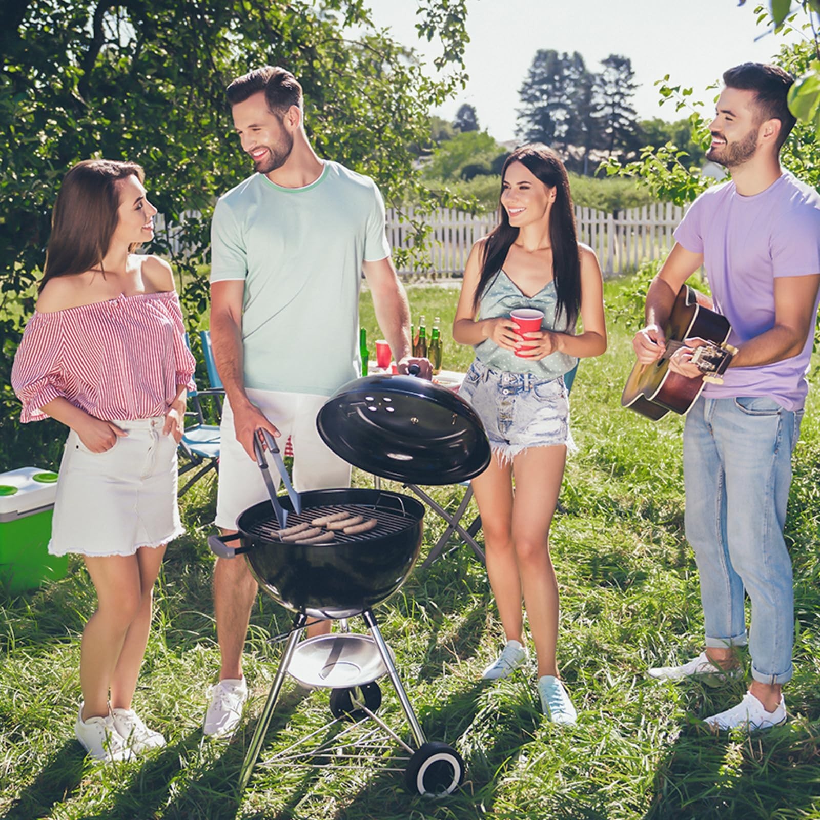 7435 Cooking Grate Plated Steel Grill Grate for Weber 22" Charcoal Grill Replace