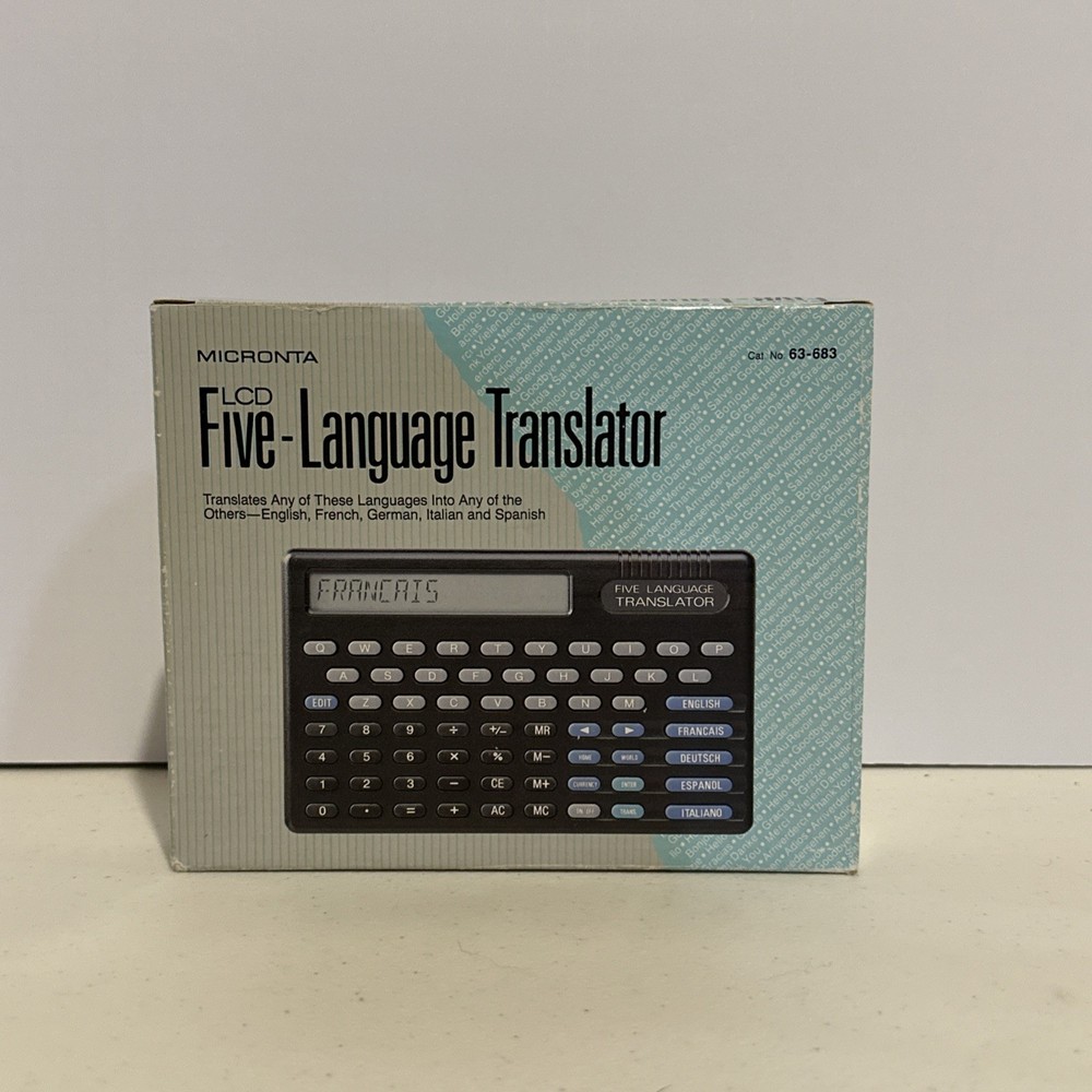 MICRONTA 5 Handheld Language Translator Currency Conversion & Calculator