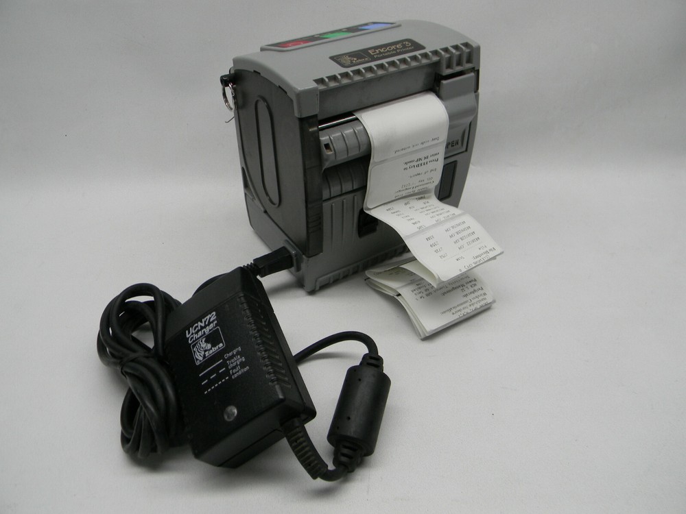 Zebra Encore 3 Portable Printer with Battery and Power Adapter  #732