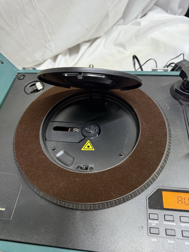 Pyle Bluetooth Vintage Classic Style Turntable Speaker System Record Player