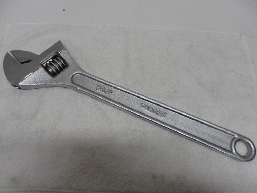 24” Adjustable Crescent Wrench: 2.5” Opening DROP FORGED