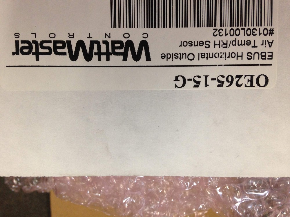 WATTMASTER OE265-15-G EBUS HORIZONTAL OUTSIDE AIR TEMP/RH SENSOR