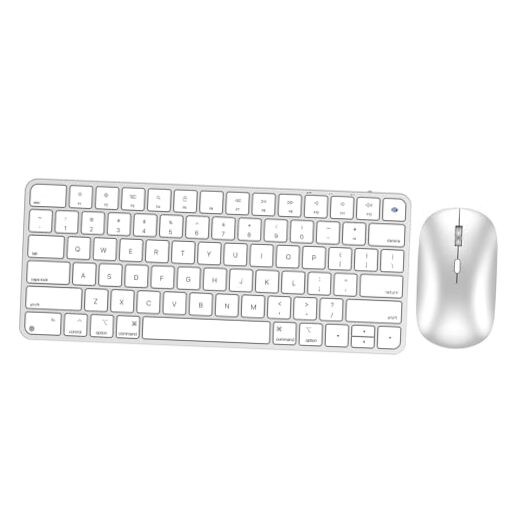 Bluetooth Keyboard and Mouse for Mac, Rechargeable, Mini Size, Ultra Slim,