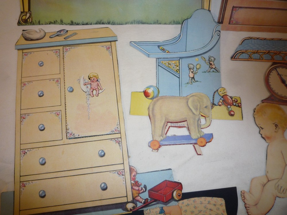 Paper Doll & Nursery pieces vintage