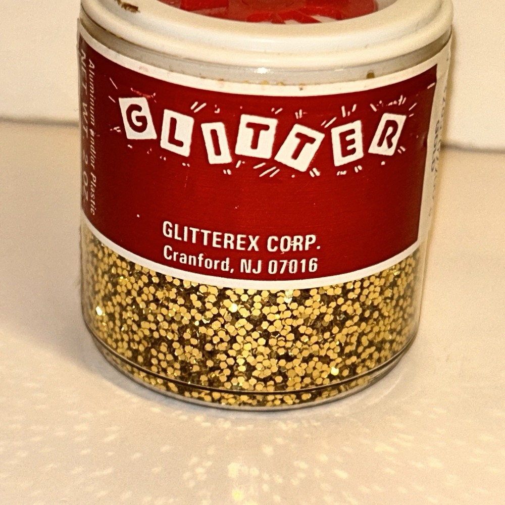 Gold Glitter Glitterex 2 Oz New Unopened