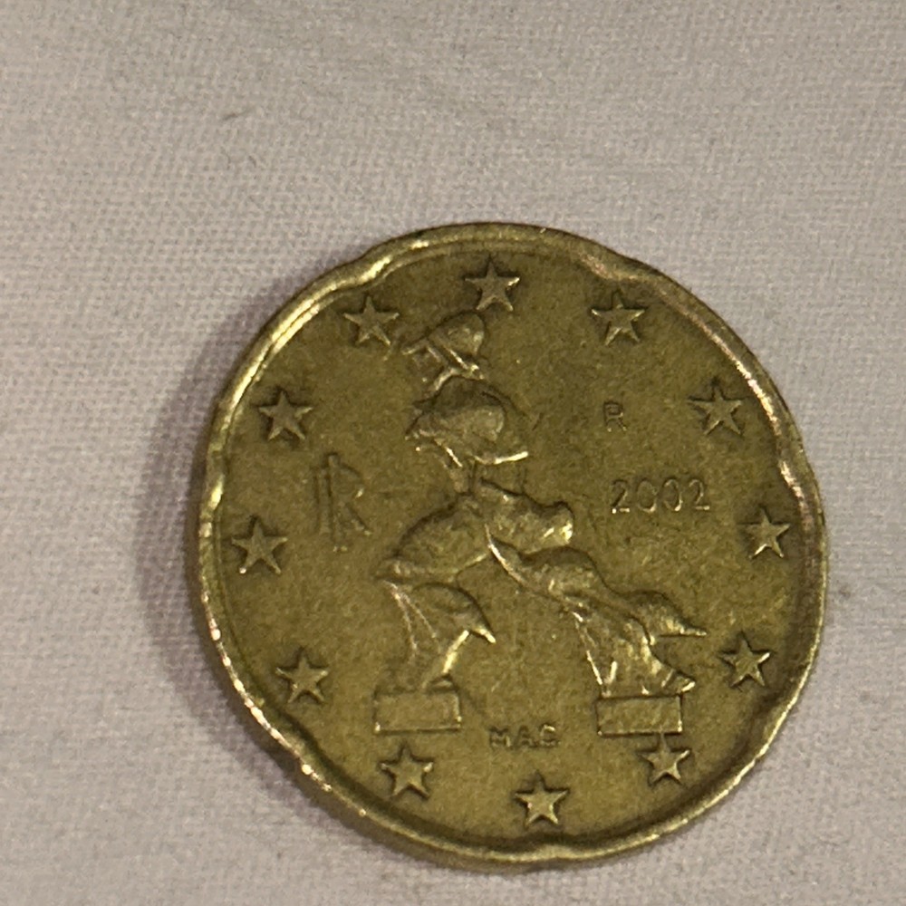 20 Cent Euro Coin 2002 Rare