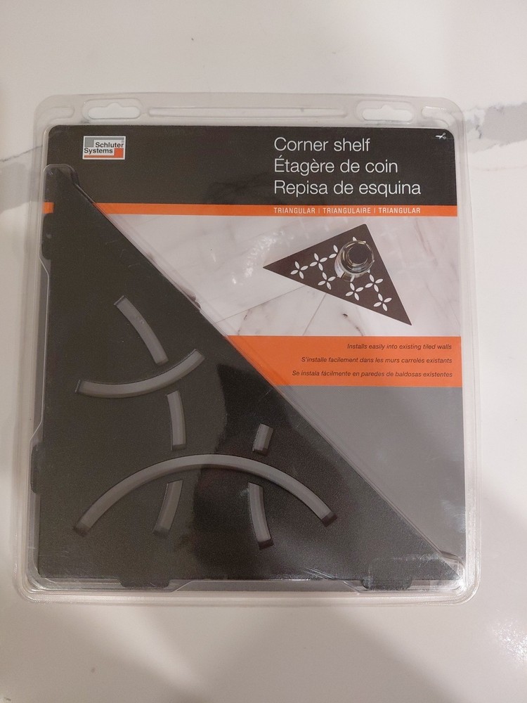 Schluter SHELF-E - Triangular Curve Design - Matte Black - SES1D6MGS