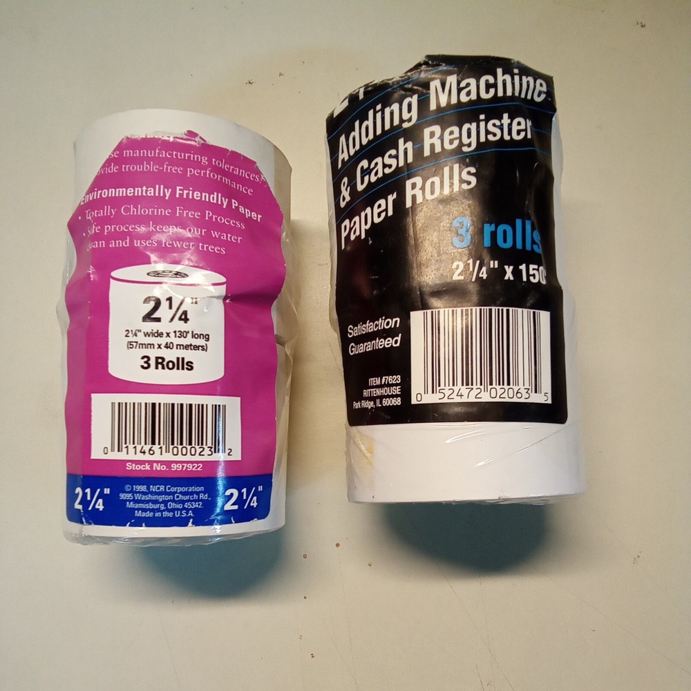 Adding Machine And Cash Register Papernrolls 2.25 In