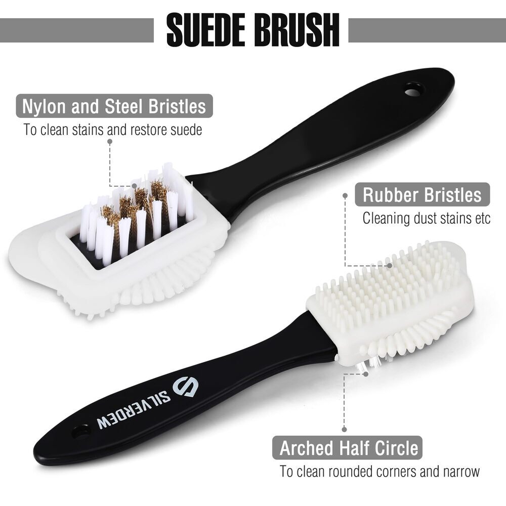 7PCS Shoe Cleaning Kit 2 Bottles Shoe Cleaner Complete Shoe Cleaning Kit New