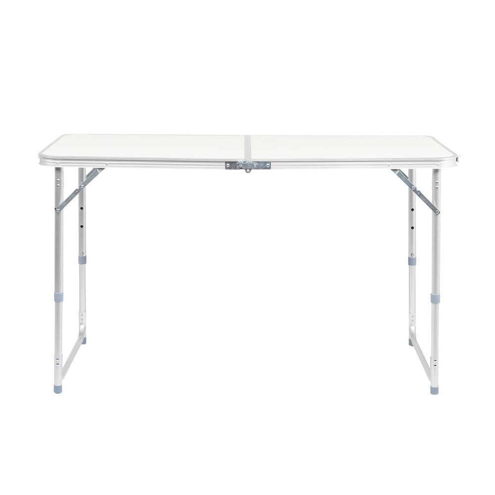 LEADZM 4ft Silver Outdoor Folding Table Aluminium