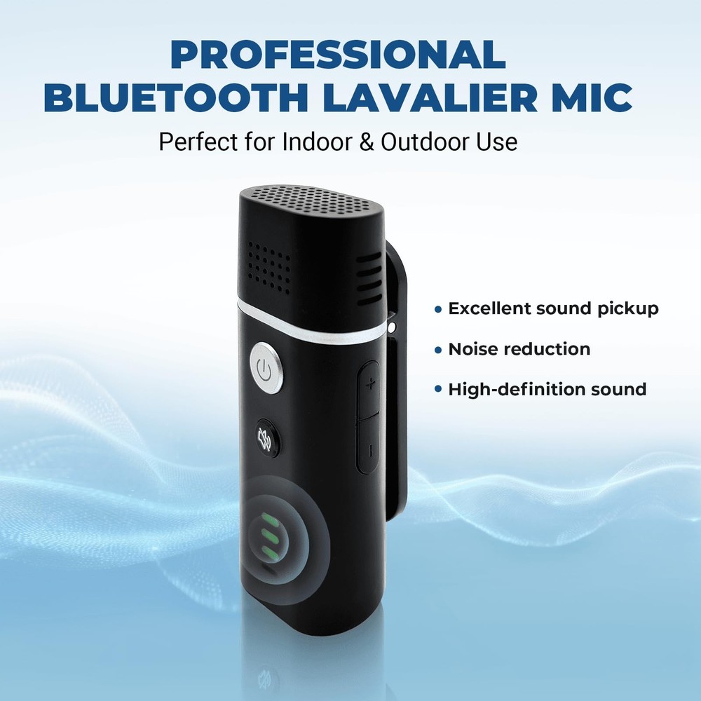 Wireless Voice Amplifier with Bluetooth Lavalier Microphone, Professional Noi...