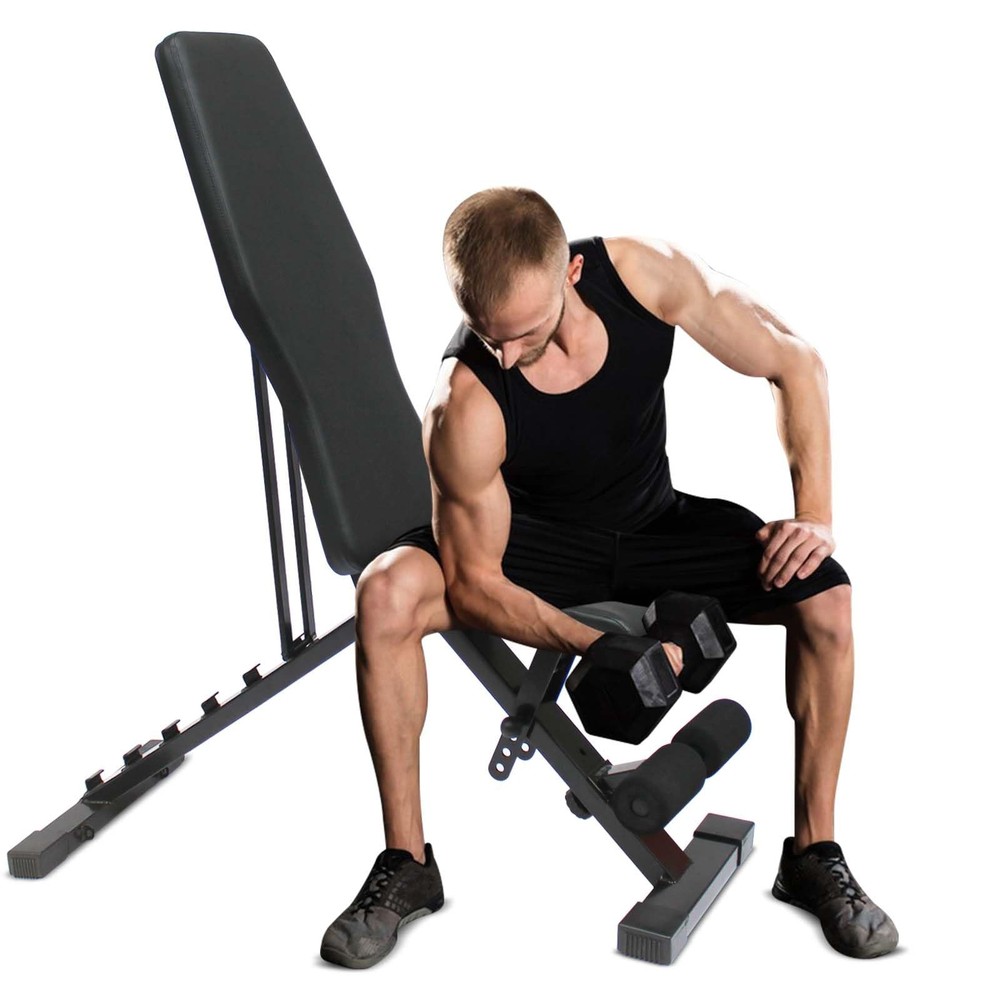 Adjustable & Foldable Weight Bench Press, Decline Bench for Dumbbell Exercise...