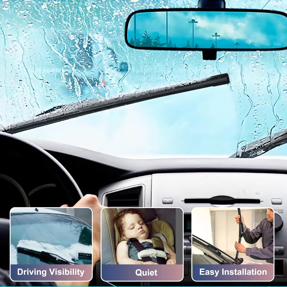 Mazda CX3 Windshield Wiper Blades Replacement Set 22"/19"/10" 3 Pack