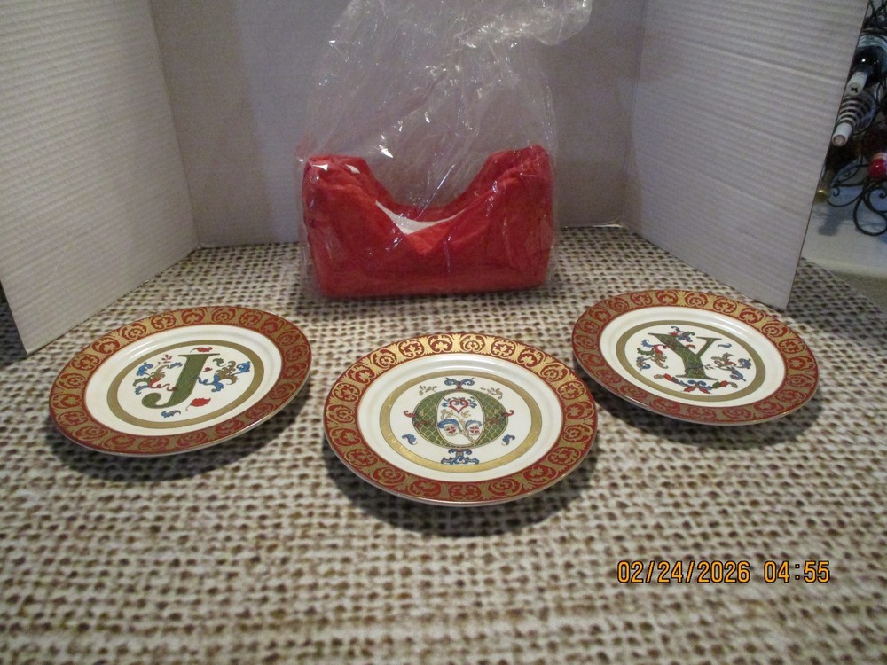 Home Interiors JOY Christmas Plates