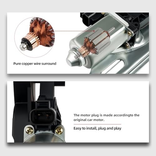 Pair Front Driver & Passenger Power Window Regulator w/Motor Compatible for