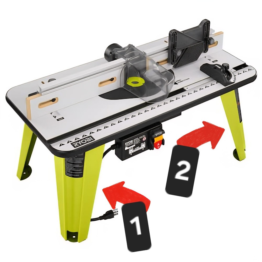 TWO Ryobi A25RT03 Router Table Legs ( NO HARDWARE )