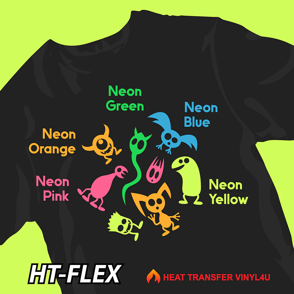 HT-Flex 20" Heat Transfer Vinyl Roll HTV Iron-on Heat Press for Garments