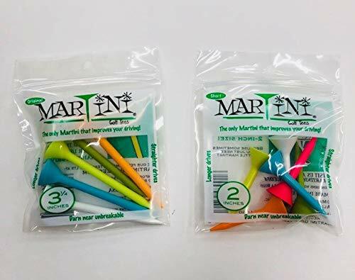 Martini Golf Tees Combo 2- Pack. 3-1/4'' Original & 2'' Original