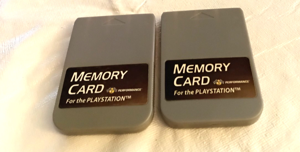 Playstation Performance Brand Memory Cards P-102E 4-Pack With Case Work Perfect