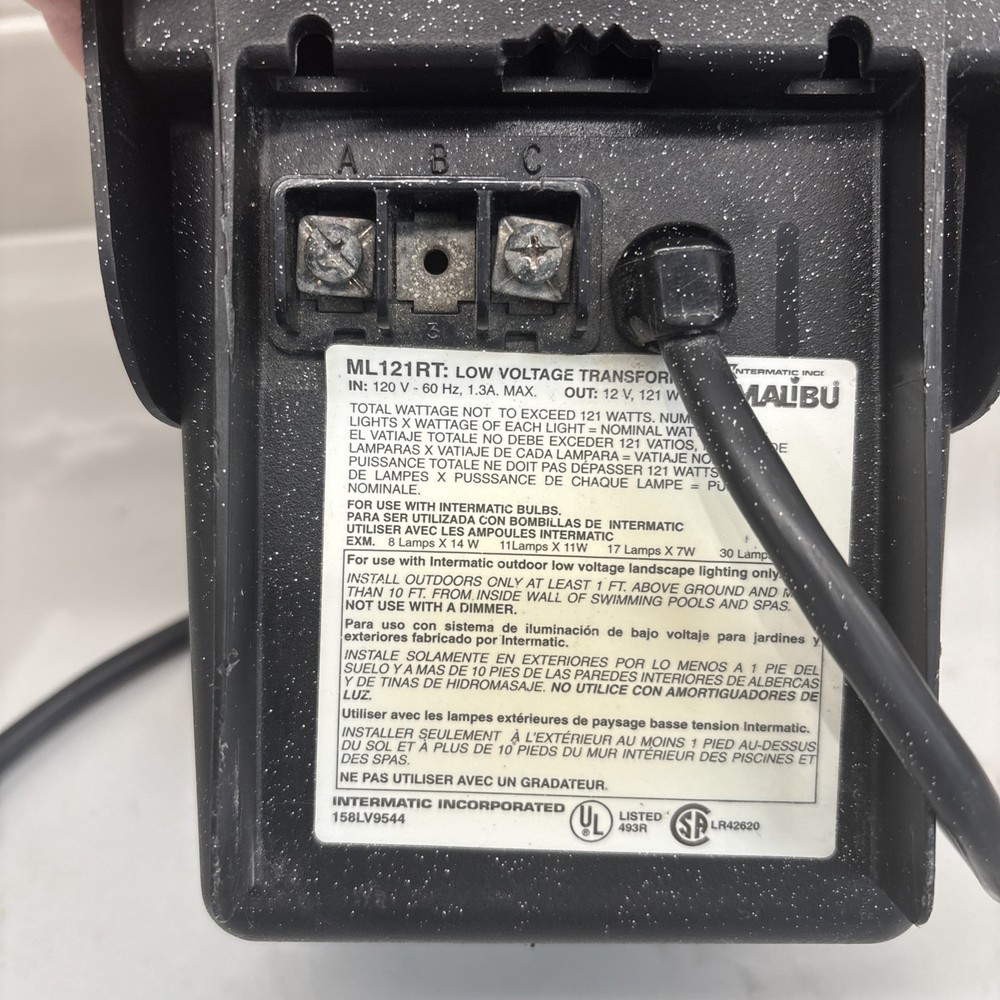 Malibu Intermatic ML121RT Low Voltage Outdoor Timer/Transformer