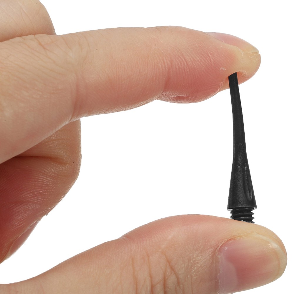 30Pcs 2BA Thread Plastic Soft Tip Dart Points Replacement Accessories, Black