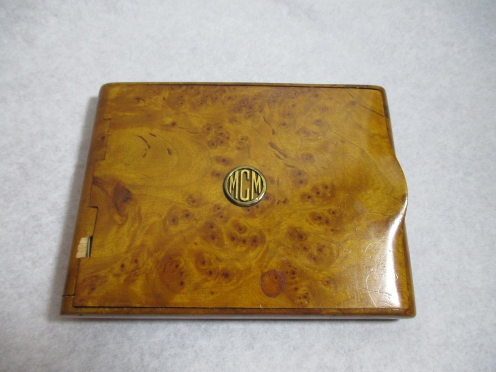 Art Deco Bird's Eye Maple Cigarette Case