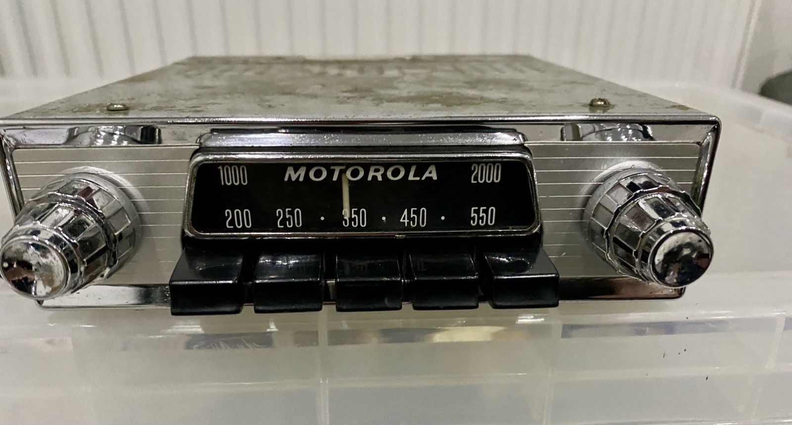 Motorola 818T chrome Car Radio Classic Vintage fully working